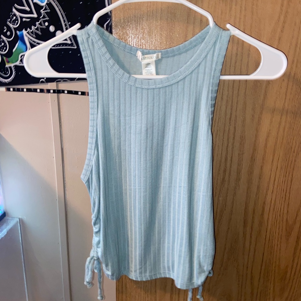 Juniors L Light green Tank top
